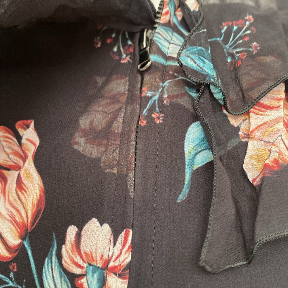 NICHOLAS 'Piper' Flowy Ruffle Cutout
Maxi Silk Dress, Size 4($850) - Picture 10 of 15